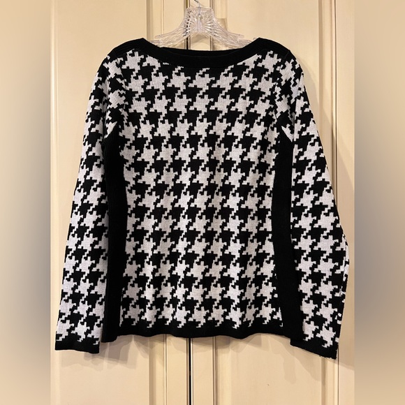 The Limited Sweaters - The Limited Houndstooth Sweater Size Small, Great Condition, Black Side Panels